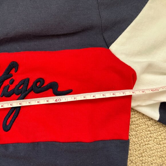 Tommy Hilfiger Navy and White Striped Crop Top - Picture 6 of 7